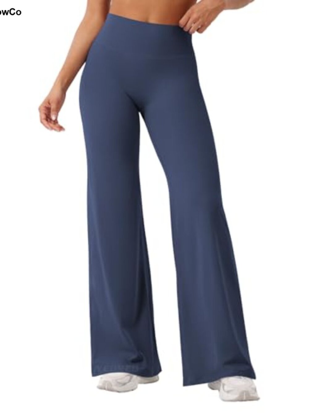 High-Waisted Straight Leg Yoga Pants Nylon Spandex Workout Leggings